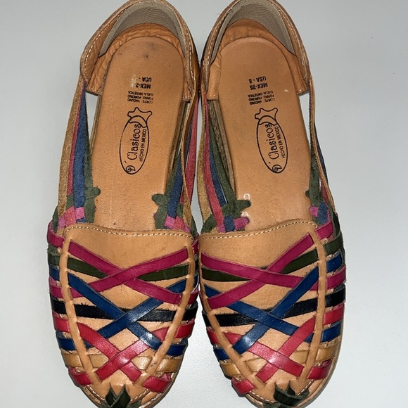 D’Clasicos ladies sandals size 8 leather with several colors , low heel height - Picture 2 of 8